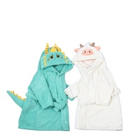 Peignoir en polaire corail à séchage rapide motif zodiaque chinois serviette de plage à capuche pour enfants pour salle de bain cadeau parfait pour la chambre des enfants