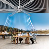 Moderner Topfan Aluminium LED-Deckenventilator mit DC-Motor, ETL-zertifiziert, 12ft Flügeldurchmesser, Fernbedienung, 3 Jahre Garantie, High-End-Einzelhandel