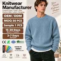 Schlichte Jersey-Premium-Strickkollektion für Herren: Klassischer Schalkragen-Cardigan & Slim-Fit-Rundhalspullover