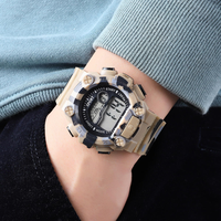 Montre numérique électronique sportive lumineuse avec alarme, unisexe, pour étudiants du collège et lycée, vente en gros usine 2026