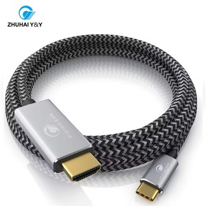 C tipi HDMI kablosu 10 ayak 4K * 2K @ 60Hz USB tip C bilgisayar izlemek için HDMI konnektör kablosu - Product Image 6