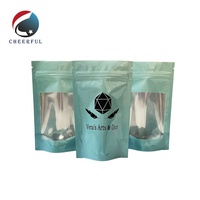 Sacs d'emballage personnalisés pour blender Beauty Sachets en plastique avec fenêtre et éponges de maquillage avec fermeture éclair