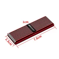 Radiateur solide en aluminium pour SSD M2 NVMe NGFF 2280, refroidisseur passif compact