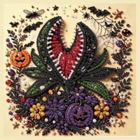 Kit de peinture diamant 5D gothique Halloween, motif Manoir hanté, avec couverture complète, pour décoration murale festive fantaisiste