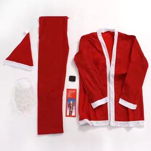 Kostum Natal Klasik Merah Santa Claus Maskot Dewasa Dekorasi Pesta Natal Kostum Natal Dewasa - Product Image 4