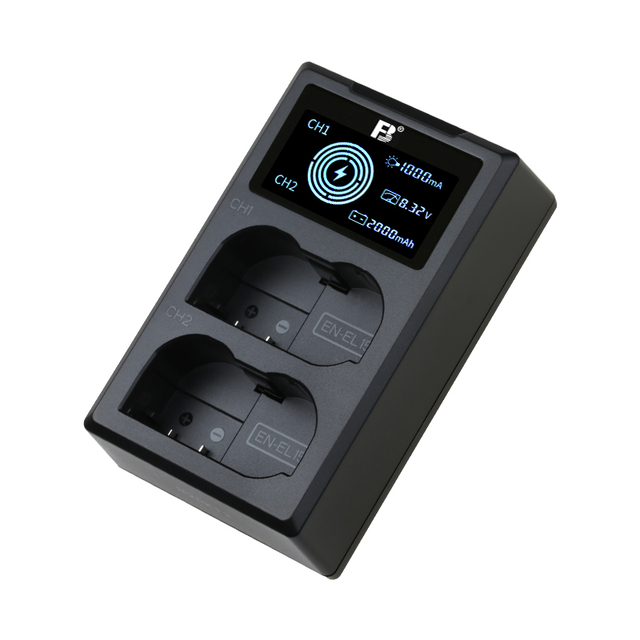 FB EN EL15 DC Metering Screen Display Dual Slot Charger for nikon Z8 Z7 Z6 Z62 Z5 D850 D7200 SLR Battery