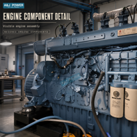 Groupe électrogène au gaz Weichai 6M33 400KW, générateur d'énergie au gaz naturel Baudouin 6M33D450E310NG pour usine