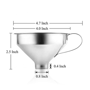 ชุดอุปกรณ์ครัวเกรดอาหาร Avertan อุปกรณ์เสริมทำครัว ชุดกรวยโลหะขนาดเล็กทำจากสแตนเลสสำหรับน้ำมันและของเหลว - Product Image 5