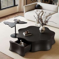 Ensemble de tables basses créatives en forme de nuage avec rangement pour hôtel et salon