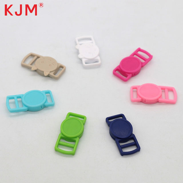 POM Plastic Side Release Buckles Pet Collar Accessories Small 10mm Cat Head Plastic Breakaway Buckle Safety Breakaway Clip