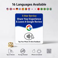 Carte NFC de revue en portugais brésilien, carte à puce bleu roi du Brésil NTAG213, étanche et réinscriptible, pour hôtels, cafés et restaurants
