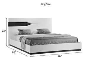 Ensembles de meubles de chambre à coucher de luxe <span class=keywords><strong>NOVA</strong></span> Wood, lit plateforme confortable, lit king-size moderne à finition brillante, lits queen-size pour hôtel - Product Image 2