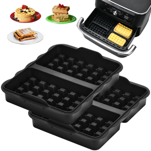 <span class=keywords><strong>Moule</strong></span> en <span class=keywords><strong>silicone</strong></span> gaufré de haute qualité, lot de 2, adapté aux friteuses à air et aux fours, facile à démouler, pour la cuisine à domicile, plateau de cuisson, outils de pâtisserie - Product Image 3