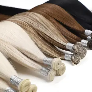 Factory Wholesale Various Styles 100% Remy Hair Virgin Genius Weft Raw Human Hair Bundle