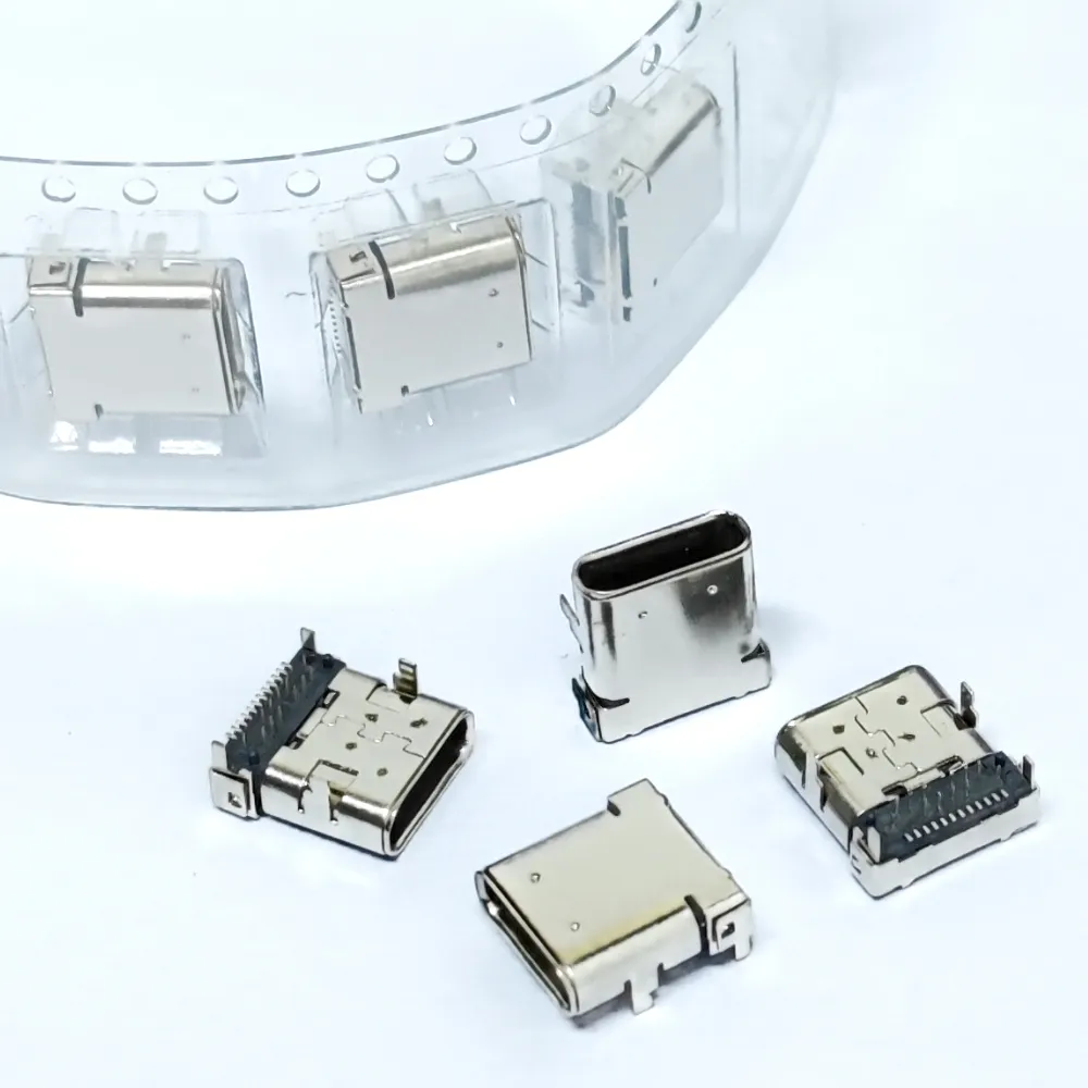 Mini Micro USB type smd connector 24pin Female type c connector