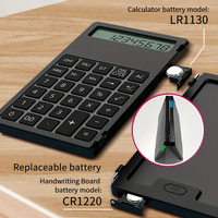 Calculatrice scientifique multifonction personnalisée avec écran LCD à 12 chiffres, tablette d'écriture, calculatrice de bureau pliable