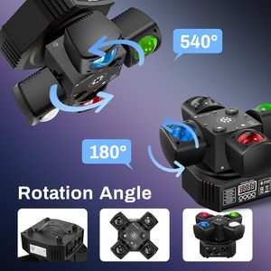 YSH Moving Head Laser <strong>Lights</strong> 4-in-1 RGBW DMX-512 <strong>Sound</strong> <strong>Activated</strong> IP33 Rated <strong>LED</strong> Stage <strong>Light</strong> for Disco Bar Wedding - Product Image 4