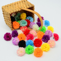 Nicro Vente en gros de fleurs artificielles en soie de 5 cm, marguerites, fournitures pour le festival Dia de Muertos Diwali, fleurs artificielles, décoration de mariage indienne