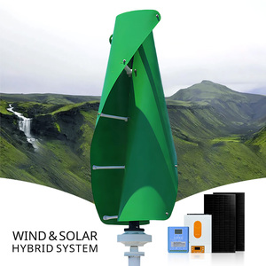 Sistema de Generador Eólico Híbrido Solar de Eje Vertical de 5-10kw para Hogar y Granja, con Batería de Litio, 12v 24v 48v - Product Image 1