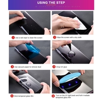 Protecteur d'écran 3D Radian Liquid UV Glass Protector en verre trempé UV pour Samsung S25Ultra s23 Ultra S22 ultra