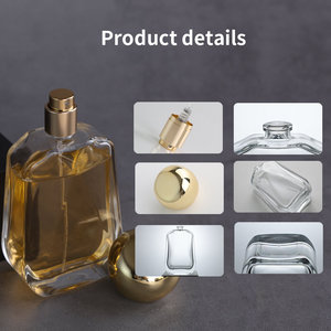 Flacon de <span class=keywords><strong>parfum</strong></span> vide en verre transparent, rechargeable, unisexe, à taille incurvée et forme trapézoïdale, finition mate, 100 ml, anti-fuite - Product Image 3