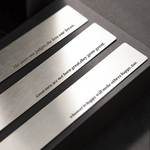 Chất Lượng Cao Tùy Chỉnh Bookmark Kim Loại Cai Trị Thẳng Cai Trị Tùy Chỉnh Sáng Tạo Bookmark Kim Loại Quy Mô Cai Trị - Product Image 5