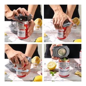Ouvre-boîte portable mini, ouvre-bouteille manuel à bord lisse pour bière, boisson gazeuse, fête, bar, cuisine, gadgets - Product Image 5