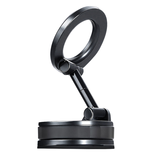 Upgrade Portable Folding Phone Stand Holder 360 Degree Adjustable with Vacuum Magnetic Base Plastic Material for Car Use