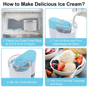 Máquina de helados para el hogar, mini fabricante de yogur congelado, helados y paletas heladas DIY para niños - Product Image 6