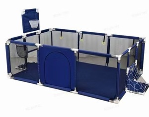 2 <span class=keywords><strong>Panier</strong></span> <span class=keywords><strong>de</strong></span> Buts <span class=keywords><strong>de</strong></span> Football Multifonctionnel Bébé 230cm Clôture <span class=keywords><strong>de</strong></span> Sécurité Renforcée Bassin à Balles Rectangle Portable Intérieur Parc pour Enfants 30 Balles - Product Image 5