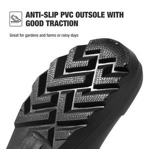 מגפי גשם לגברים עם מגן פלדה ו-PVC - מגפי עבודה עמידים למים ולכלוך לגינון, דיג ועבודות חוץ כבדות (ODM/OEM) - Product Image 3