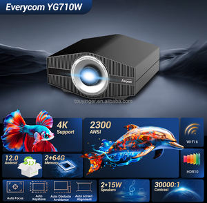 Projecteur Everycom YG710W Haute Luminosité 4K FHD 1080P Mise au Point Automatique Projecteur Haut de Gamme Vidéo Intelligente Cinéma Maison Faisceau Wifi Mini Projecteurs - Product Image 3