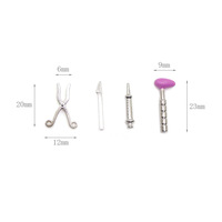 1:12 Accessoires de maison de poupée Mini appareils médicaux Stéthoscope Simulation Stéthoscope Modèle