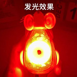 Ratón luminoso con cordón para tirar, ratón luminoso de arcoíris, juguete educativo para niños, juguete pequeño de regalo al por mayor - Product Image 6