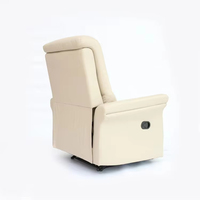 Fauteuil de massage inclinable style moderne, monoplace, manuel, en cuir PU, mobilier de salon, projet commercial
