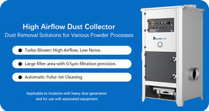 Nuovo Sistema Industriale Portatile Potente per la Rimozione della Polvere con Sabbiatura, Filtro a Cartuccia ad Aria, Pulizia Automatica a Getto Pulsato, Efficienza Polvere del 99,97% - Product Image 2