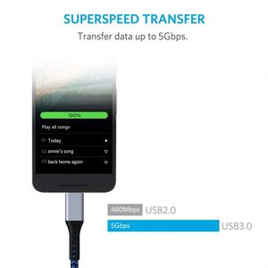 Factory Wholesale <b>USB</b> <b>C</b> Fast Data <b>Cable</b> Nylon Braided Sync Cord for Samsung High-Speed <b>USB</b> Data Transfer <b>Cable</b> - Product Image 2