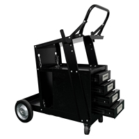 Chariot de Soudure Professionnel en Acier Massif avec 4 Tiroirs et Plateau Plat pour Soudeurs MIG TIG - Vente en Gros