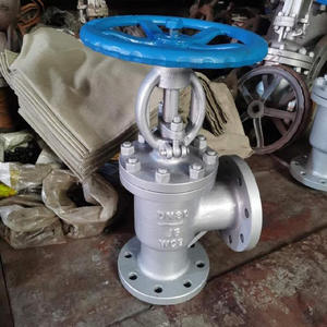 Vanne à boisseau sphérique à angle manuelle en acier inoxydable DN100 à haute pression pour ammoniac, avec bride industrielle J44W-WCB - Product Image 5