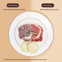 Conteneur alimentaire carré en PET sous vide, hermétique et résistant à l'humidité, pour fruits secs, grains de café, thé - Design minimaliste