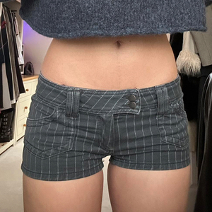 Shorts Casuales de Verano para Mujer, Estilo Americano Vintage, con Bolsillos, Corte Ajustado, para Uso Diario - Product Image 1