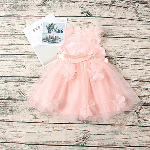 Robes de fête pour petites filles, style rétro, à fleurs, fabriquées en Chine - Product Image 3