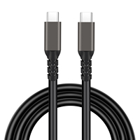 Cable USB-C a Tipo-C 5A PD 100W USB 3.1 Gen 2 de Carga Rápida con Blindaje Trenzado para Macbook Pro, iOS, Teléfono, Laptop, Computadora