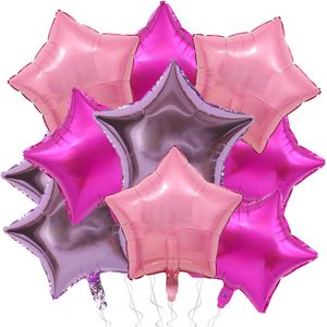 Red Round Star Heart Balloons Valentine's Day Foil Balloons Decoration for Valentines Wedding Party Supplies - Product Image 1