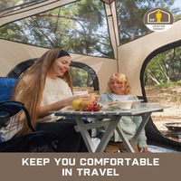 Tente de cabine instantanée OEM/ODM pour le camping en plein air 4/6/8/10 personnes configuration 60 secondes sac de transport portable étanche au vent pour la famille