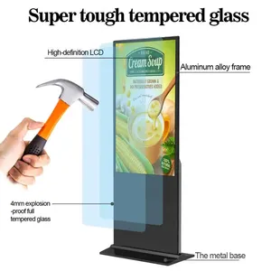 Bán Hot xách tay điện tử Totem kiosk 4k <span class=keywords><strong>LCD</strong></span> quảng cáo hiển thị dọc màn hình cảm ứng kỹ thuật số biển tầng thường vụ - Product Image 6