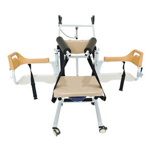 Factory Wholesale Patient Transfer Chair Height Adjustable <b>Commode</b> Wheelchair OEM ODM Custom for Elderly Disabled Care FL-YWJ He - Product Image 6
