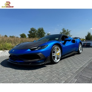 Dry Carbon Fiber BatFury Aero New Style Auto Parts Body Kit Hood Front Lip Rear <b>Diffuser</b> Side Skirt for F-errari 296 GTB Bodykit - Product Image 6