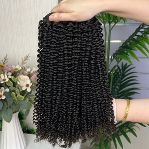 ผมต่อแบบ Afro Bundle ขายส่ง 9a ยอดนิยม น้ำหนัก 100 กรัมต่อแพ็ค ผมแท้ 100% แบบ Super Double Drawn - Product Image 5