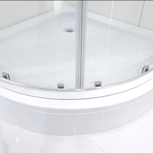 Cabina de Ducha Curva de Aluminio y Vidrio Templado Personalizable al por Mayor, Superficie Cepillada, Moderna, para Uso en Hoteles, Garantía de por Vida - Product Image 6